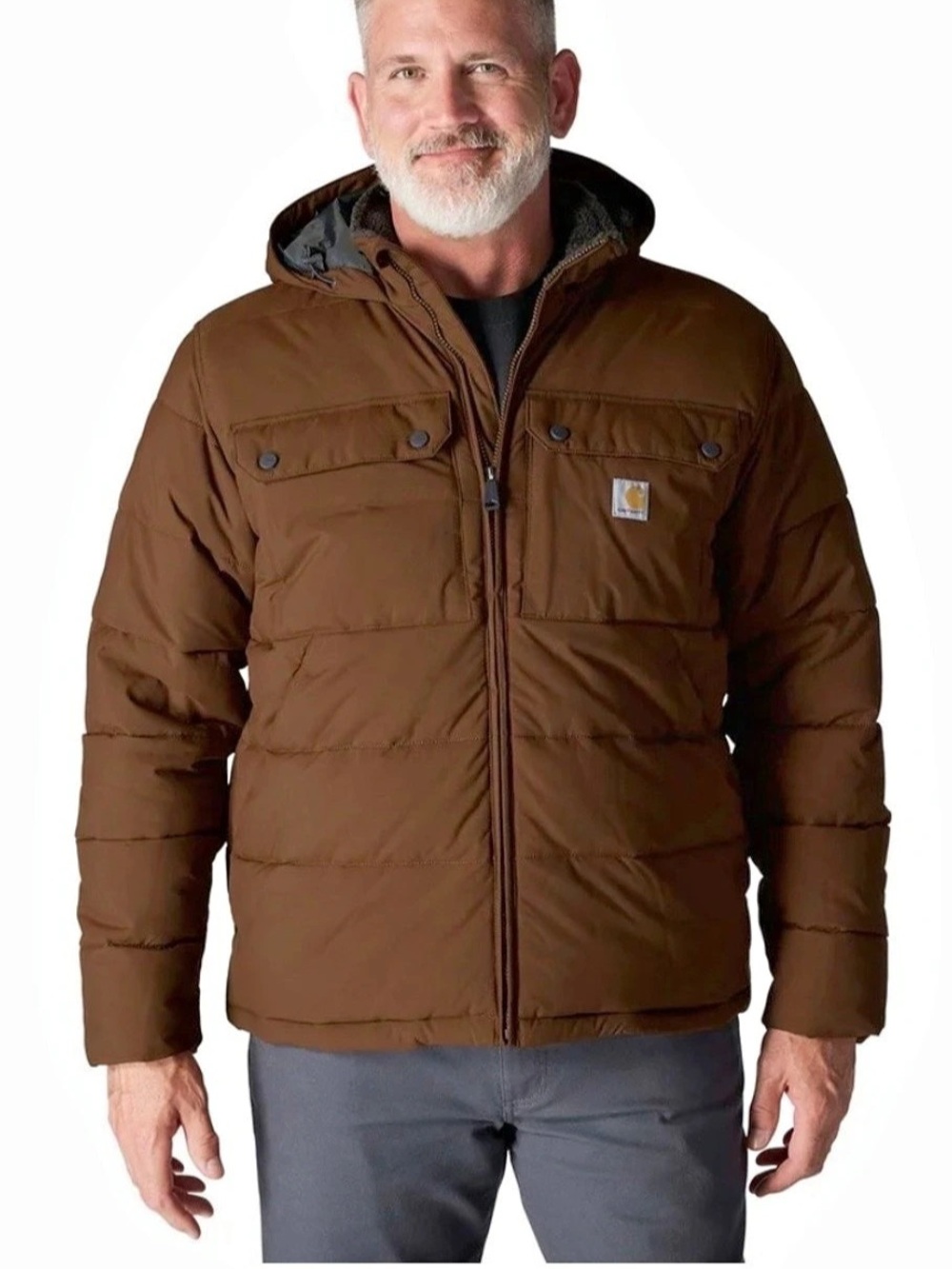 Carhartt Loose Fit Rain Defender Sherpa-Lined Jacket Sherpa-Lined Puffer Red Duc